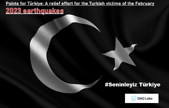 turkcrazy07's tweet photo. .@TheDAOLabs, which creates the most comprehensive and largest #community  in the world, started a campaign for the big earthquake in Turkey.
At the end of the campaign, the @ahbap  Association will donate to its founder, @haluklevent 
#SeninleyizTürkiye https://t.co/GnYCUOD4ki