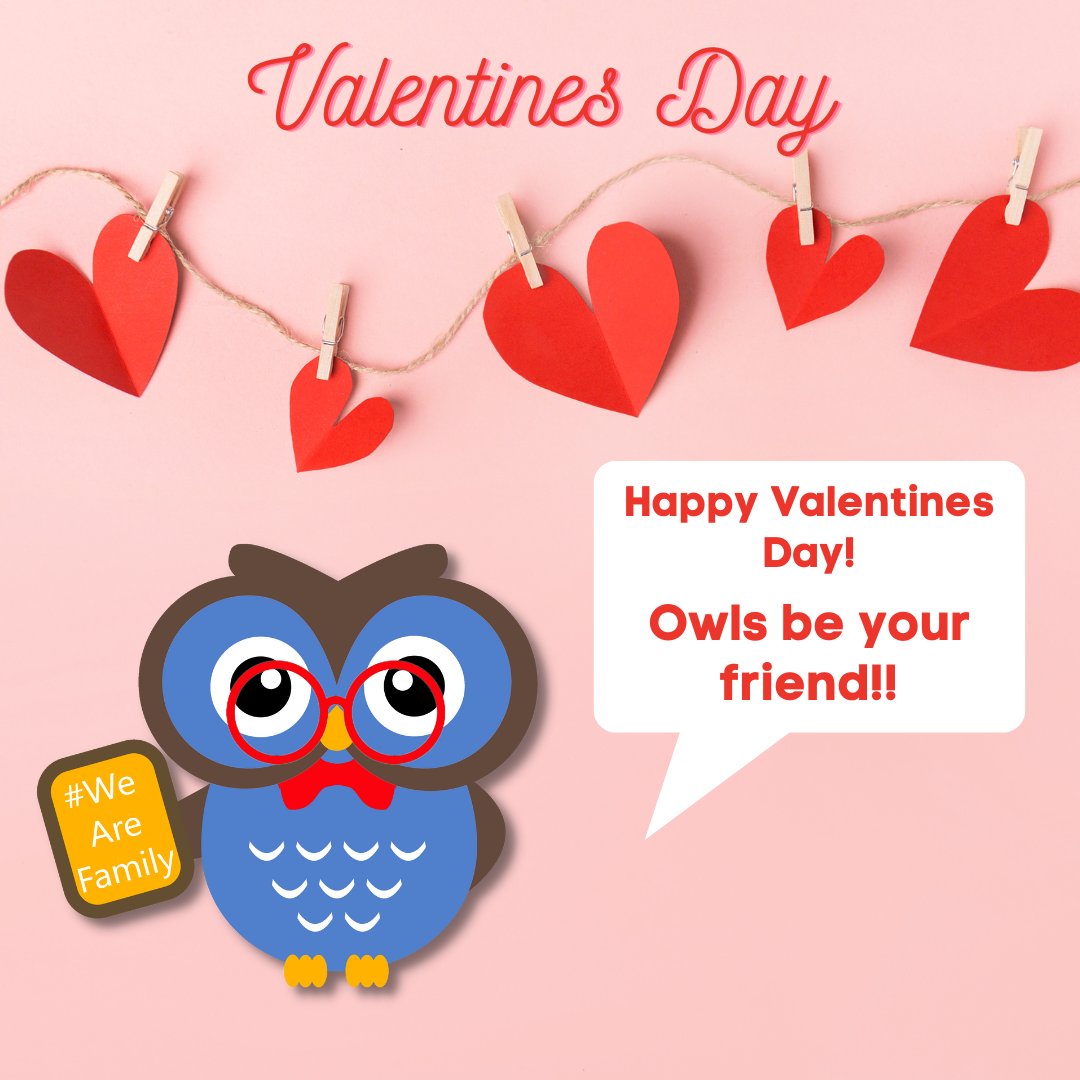 CrestwoodElem's tweet photo. Happy Valentines Day Crestwood Owls!! https://t.co/xIBz9U2cnr