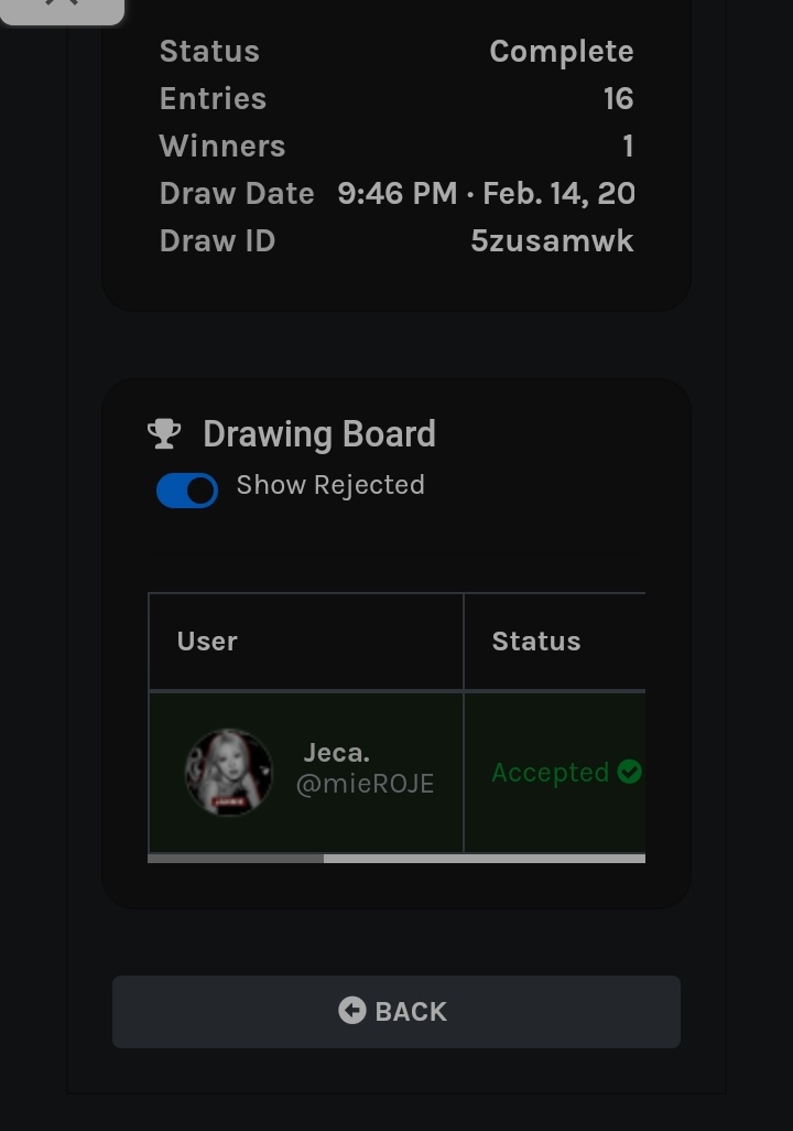 Selamat yach @mieROJE, claim ke dm @radityathalla 1x24 jam