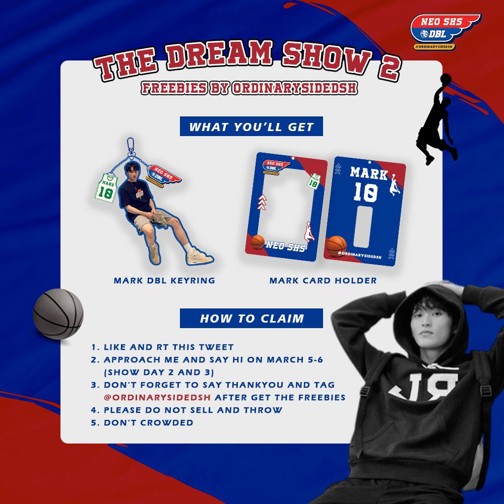 [Calling for Markf🏀💙]

✨ FREEBIES THE DREAM SHOW 2 JAKARTA ✨ by <a href="/ordinarysidedsh/">T</a>

📍ICE BSD
🗓️  5-6 Maret 
⏰️ TBA
📝 Details on pic 
‼️ Limited Qty

NCTzen esp Markf follow the rules, come and get yours-!!! see u ♡
#THEDREAMSHOW2_in_Jakarta
