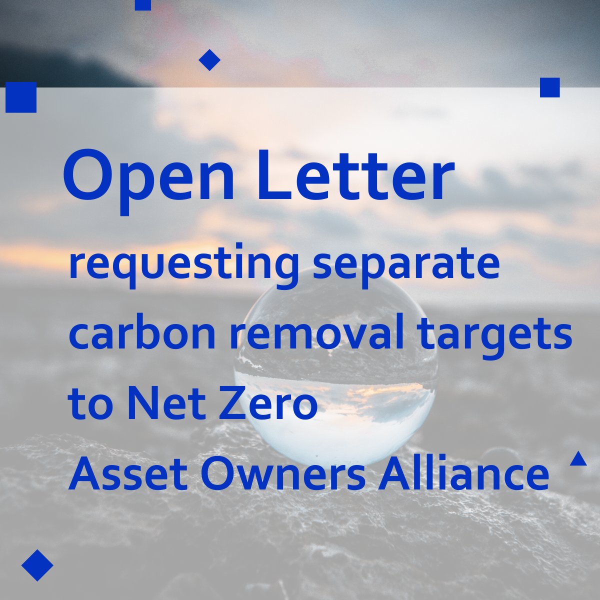 NZAOA has released an update to its Target Setting Protocol that states Alliance members not to use carbon removals any time before 2030. We ask NZAOA to affirm its support for carbon removal by publishing targets specifically for carbon removals.

hubs.ly/Q01CfGK90