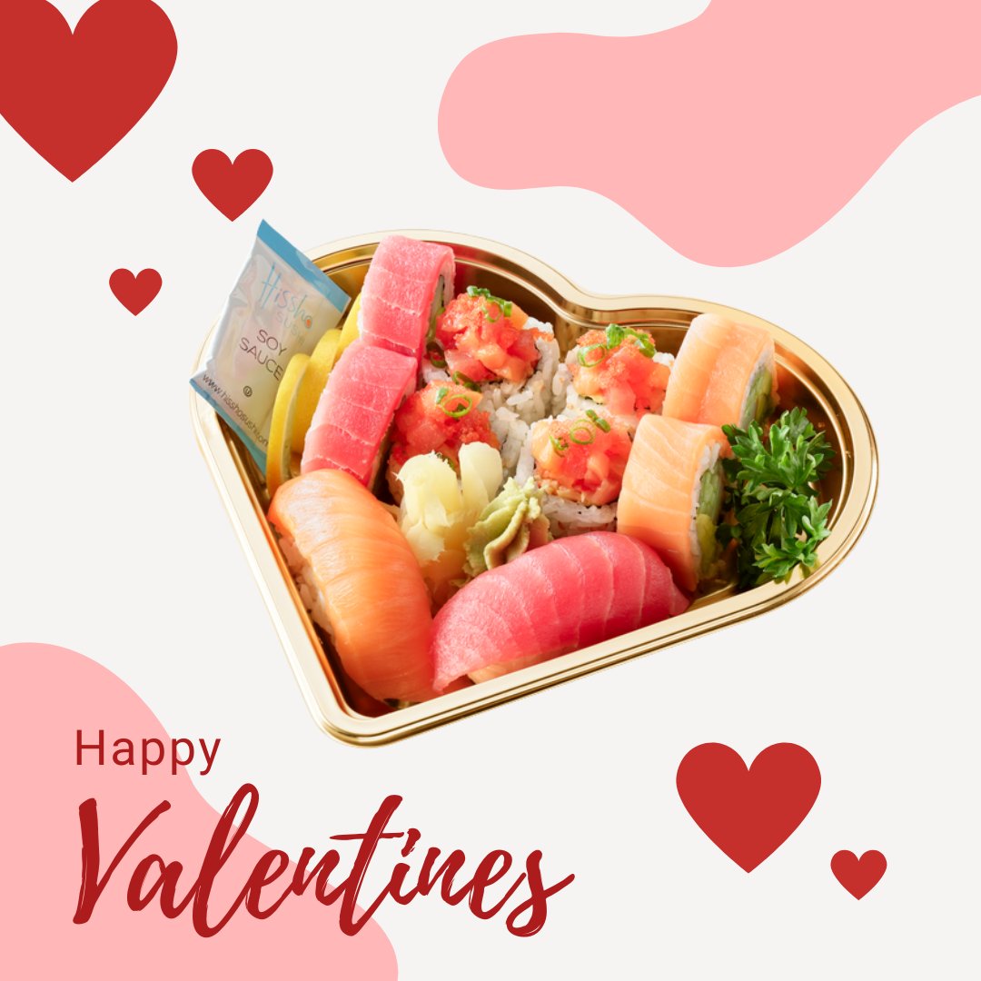 HisshoSushi's tweet photo. Treat your soy-mate to sushi.❣️ Today is the last day that you can pick up the Sushi Lover Combo in a heart shaped platter! Check your local retail store for availability.
#HisshoSushi #SushiToGo #MadeFreshDaily #SushiLoverCombo #SushiLovers #ValentinesDay https://t.co/RREo7sEgmS