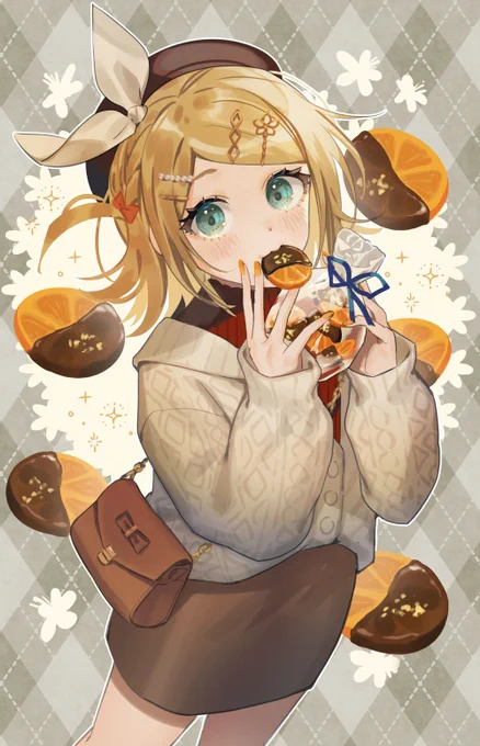 滑り込みバレンタイン オランジェットリンちゃん#ValentinesDay2023   #鏡音リン 