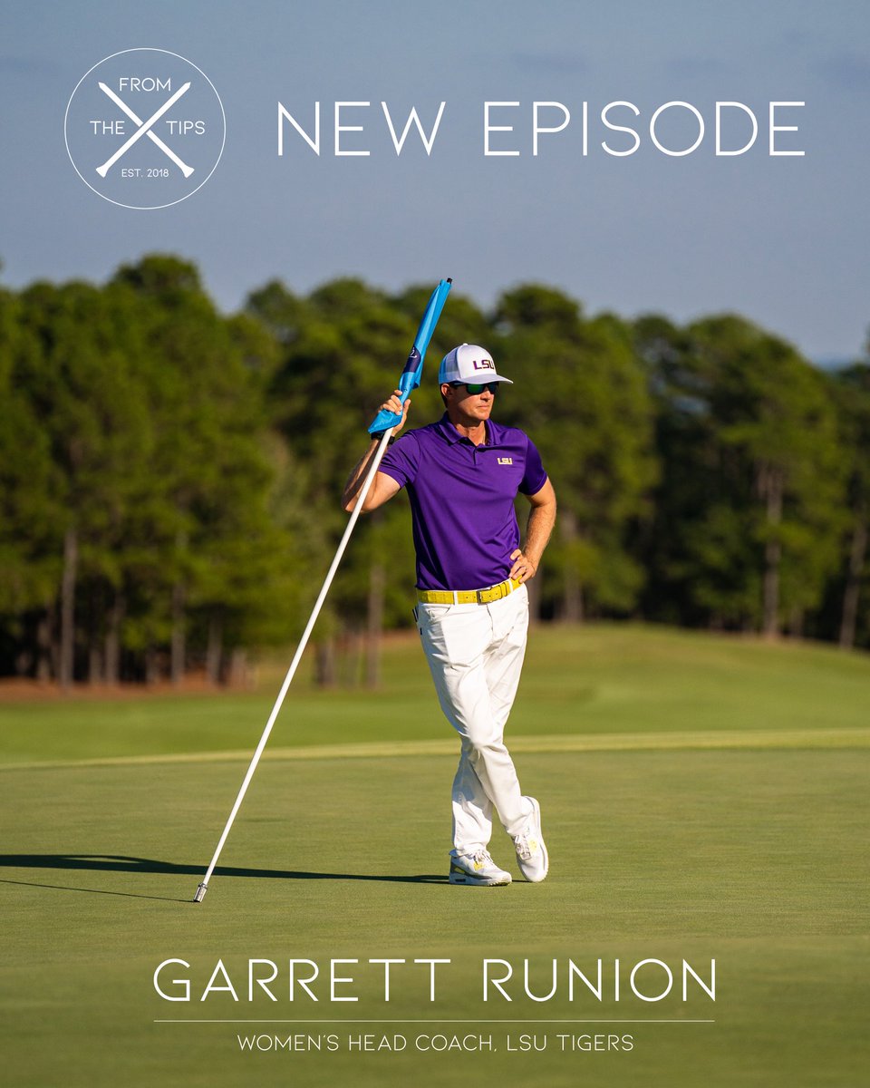 FromTheTipsPod's tweet photo. We’re back in 2023! We talk some college golf with @LSUWomensGolf Head Coach, Garrett Runion. 

Take a listen! #FromTheTips

https://t.co/HvG0VjHjUp https://t.co/B88T2QJqWu
