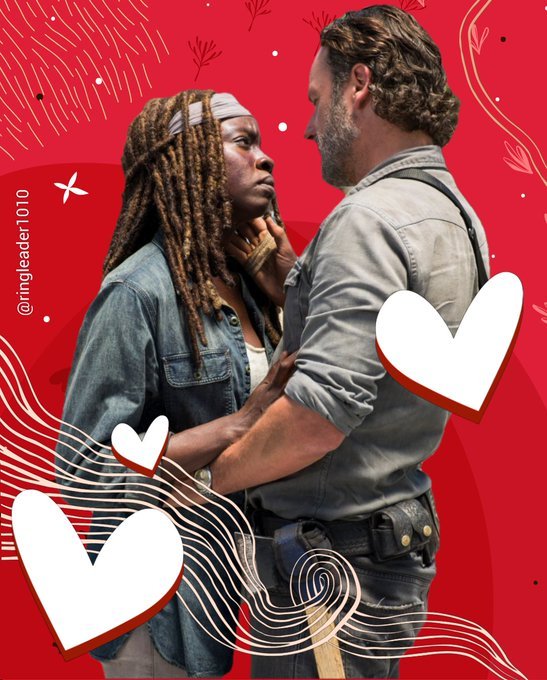 #ValentinesDay2023 #Richonne #RickGrimes #MichonneGrimes #Michonne #KingandQueenoftheZA #GrimesFamily #TWD #TWDFamily #TheWalkingDead #TWDSummit
artist:  Arlene Sheen@ringleader1010