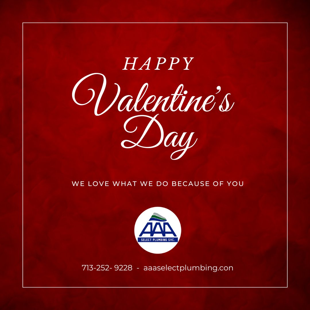 jpselectplumber's tweet photo. Happy Valentine's Day!  Do more of what you love!
Visit our website or call 713-252-9228.

https://t.co/6gWSz9DWWJ

#plumbingrepairgreenspoint #plumbingrepairhumble #waterheaters #plumbingrepairspringtx #plumbersaldine #plumbersatascocitatx #plumbershumbletx #plumberskingwoodtx https://t.co/X8pBFrVr7U