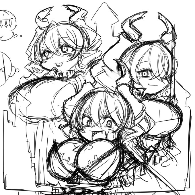 アクリルスタンドデザインラフ③、④ 