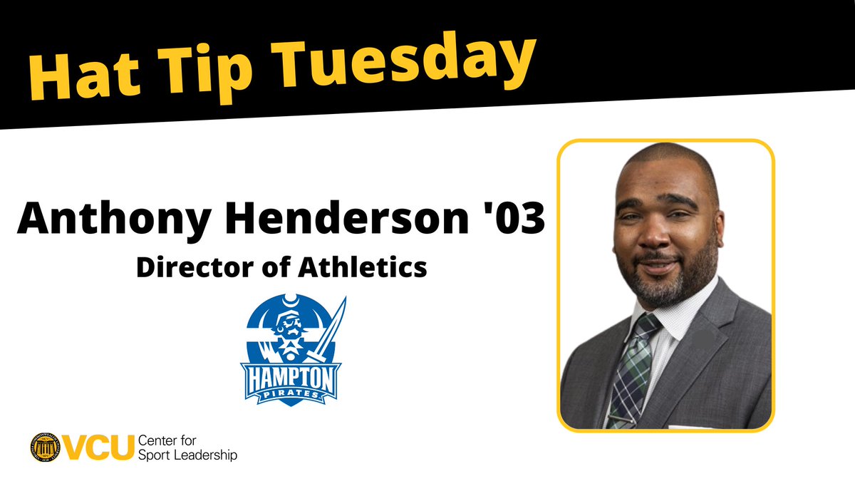 CSLatVCU's tweet photo. Hat Tip Tuesday
Congratulations to Anthony Henderson '03 on his new opportunity at Hampton
and
Wes Chappell '17 on his promotion with @lukerontrends 
#CSLnetwork https://t.co/cSqLBqls8S
