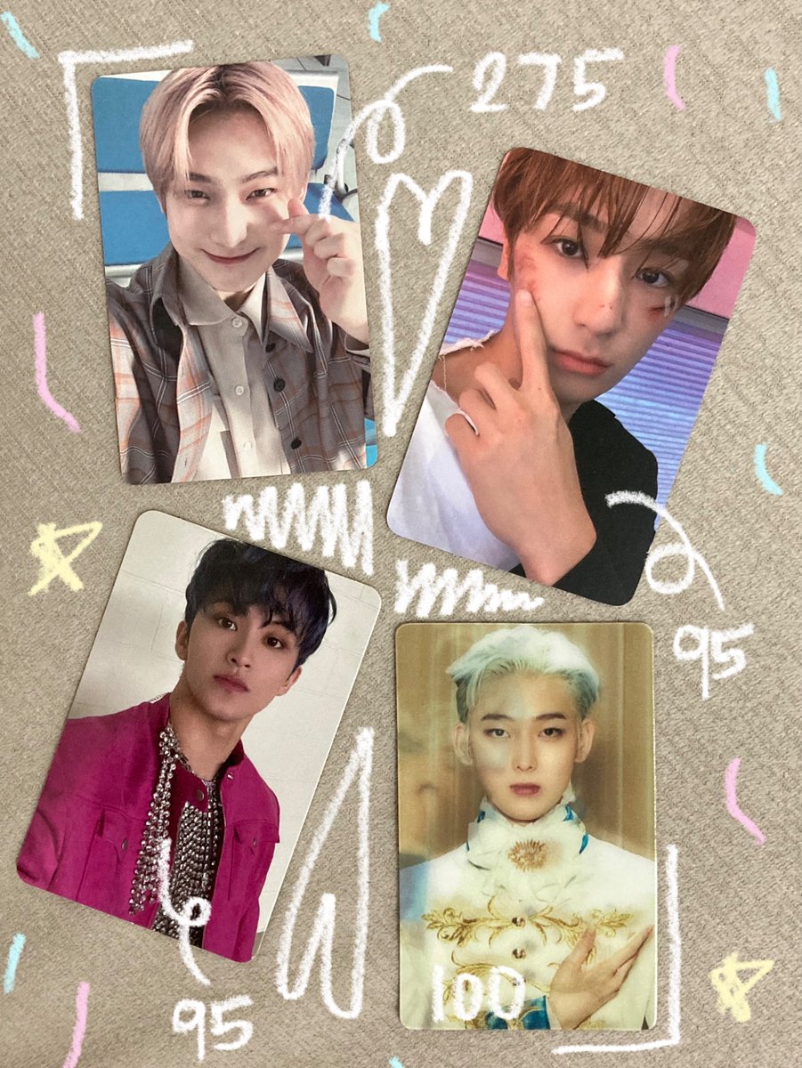 thxeka's tweet photo. wts lfb ! ( valentines bagsak price )

- mark hot sauce
- hyunjae sugat poke
- sunoo finger heart fh special trading card stc enconnect
- sunoo lenti up prince

mod : ggx, sco, sdd
mop : gcash (payo only)
loc : canumay west https://t.co/6FvXBiBmhu
