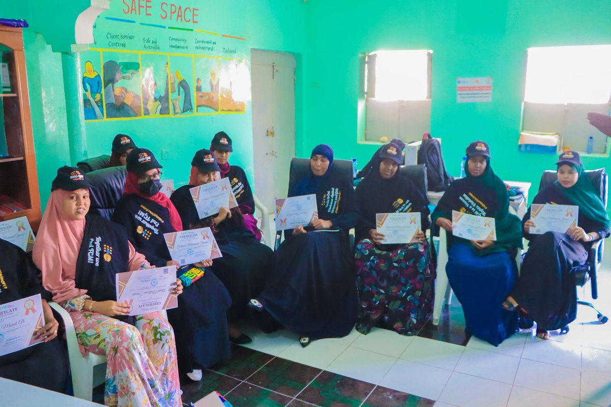 TAAKULONGO's tweet photo. TAAKULO GBV staff in Bossaso one stop center and Bossaso safe space get 4 days training of SRH and counseling training in Bossaso safe space. @UNFPA @UNFPA_SOMALIA
#organization #taakulo #NGO https://t.co/nNpM0xnrYy