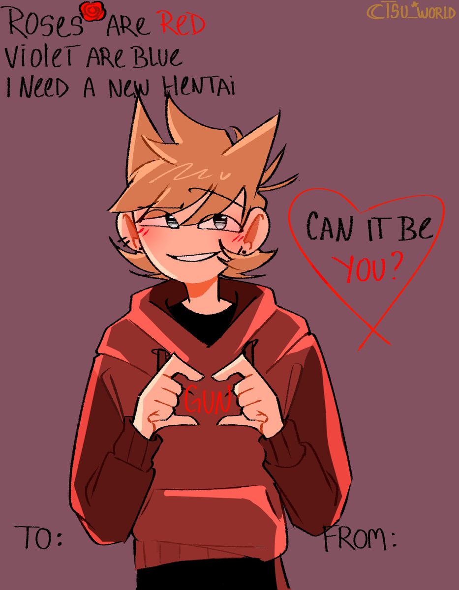 Tsu_worlds's tweet photo. [Not so] normal valentine's Cards❤️
[It gets worse, trust me]

#Eddsworld #EddsworldFanArt #Edd #Matt #Tord #Tom https://t.co/cuXAqzqbL9