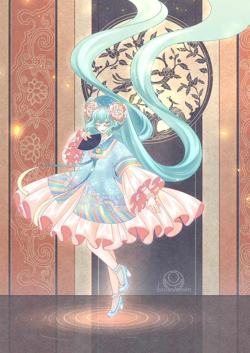 VyLeCGC's tweet photo. Hatsune Miku in stylized Nhật Bình.
#fanart #Miku https://t.co/I3fuAzOvPF