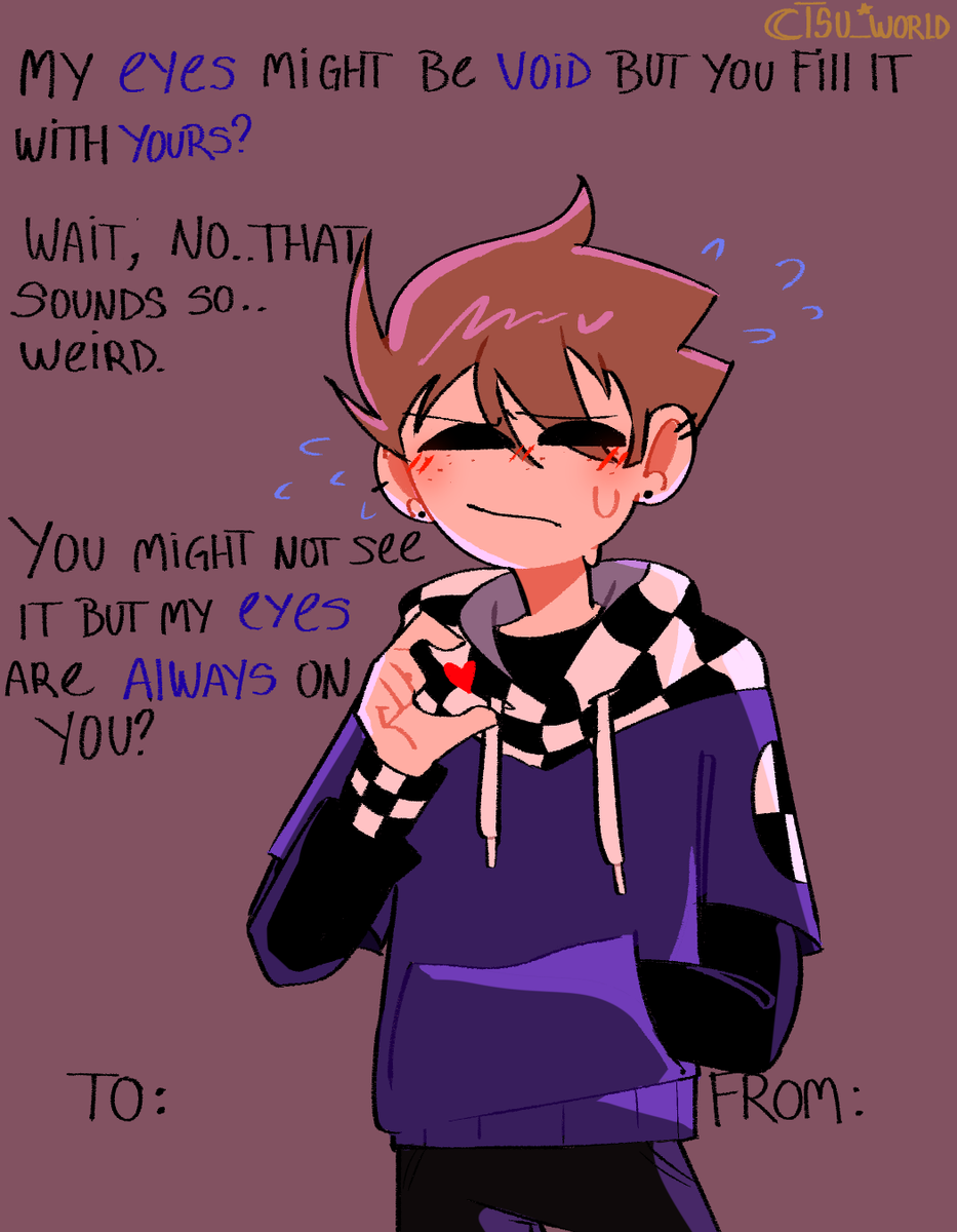 Tsu_worlds's tweet photo. [Not so] normal valentine's Cards❤️
[It gets worse, trust me]

#Eddsworld #EddsworldFanArt #Edd #Matt #Tord #Tom https://t.co/cuXAqzqbL9
