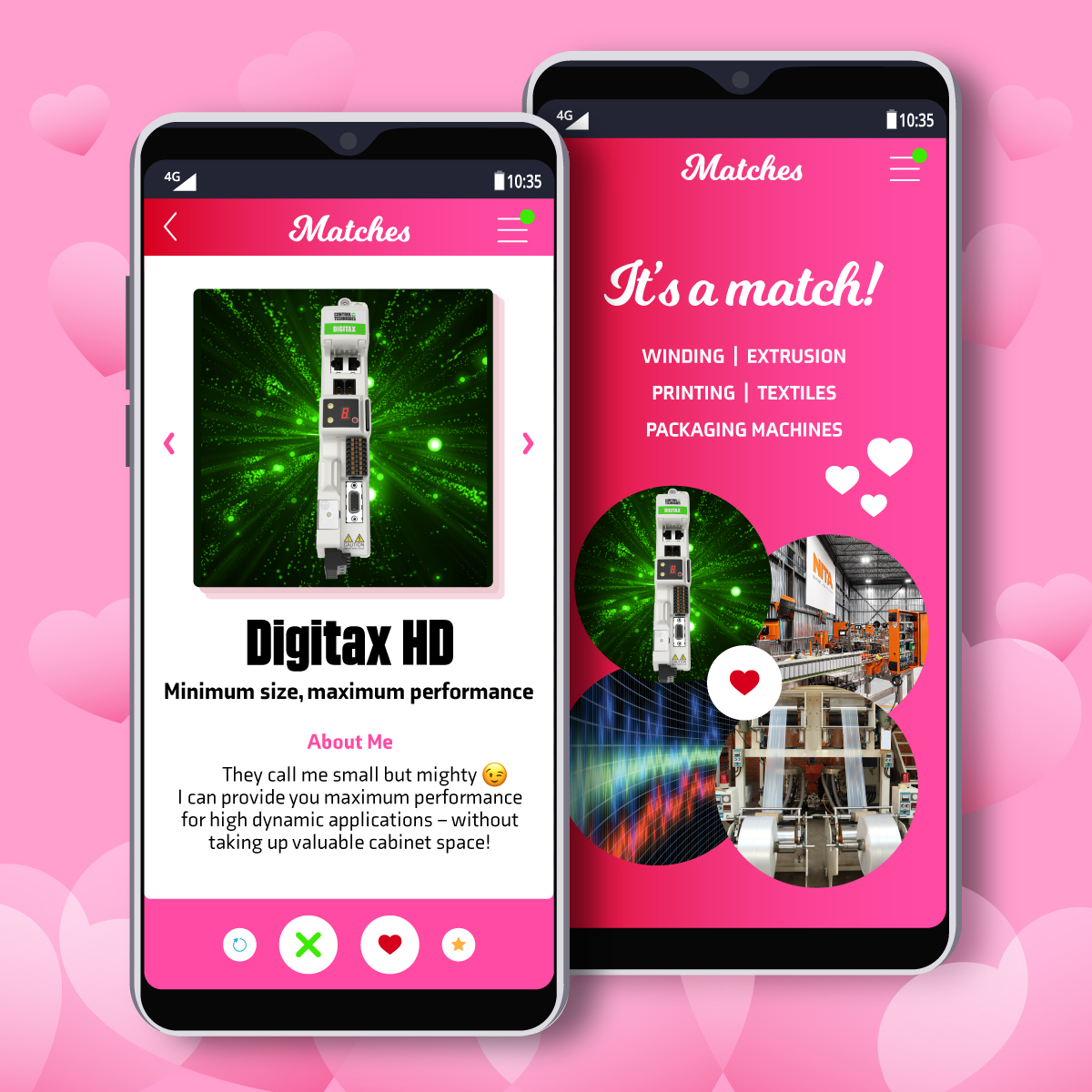 Nidec_CTA's tweet photo. Valentine's Day got us thinking...what if our drives had dating profiles? 👀 Our curiosity got the better of us, and this is what happened...
Happy Valentine's Day, Drive Obsessives! 💚
#DriveObsessed #50YearsOfCT #ControlTechniques #Nidec #ValentinesDay https://t.co/oR4I2W03NJ