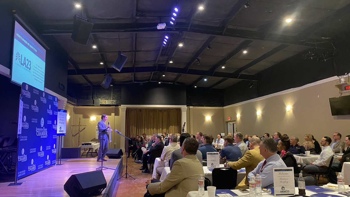 LABI_biz's tweet photo. Talking LA23 and more with the @LivingChamber this morning. #LA23 #LICTour https://t.co/X0GinaFcfk