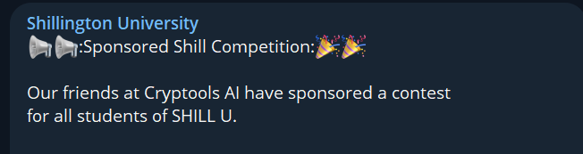 ShillingtonU's tweet photo. New Sponsored Tweet #contest is up!
35 BUSD up for rewards! Join the #telegram and check the pins! 

@Cryptools_AI #giveaway https://t.co/CFdyFhCShM