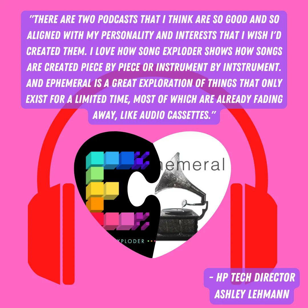 What could be more romantic than some good music and reminiscing about days gone by for #ValentinesDay? Ashley Lehmann, our Technical Producer, says she's crushing on <a href="/songexploder/">Song Exploder</a> and <a href="/ephemeralshow/">Ephemeral Podcast</a> podcasts lately, and it's easy to understand why!