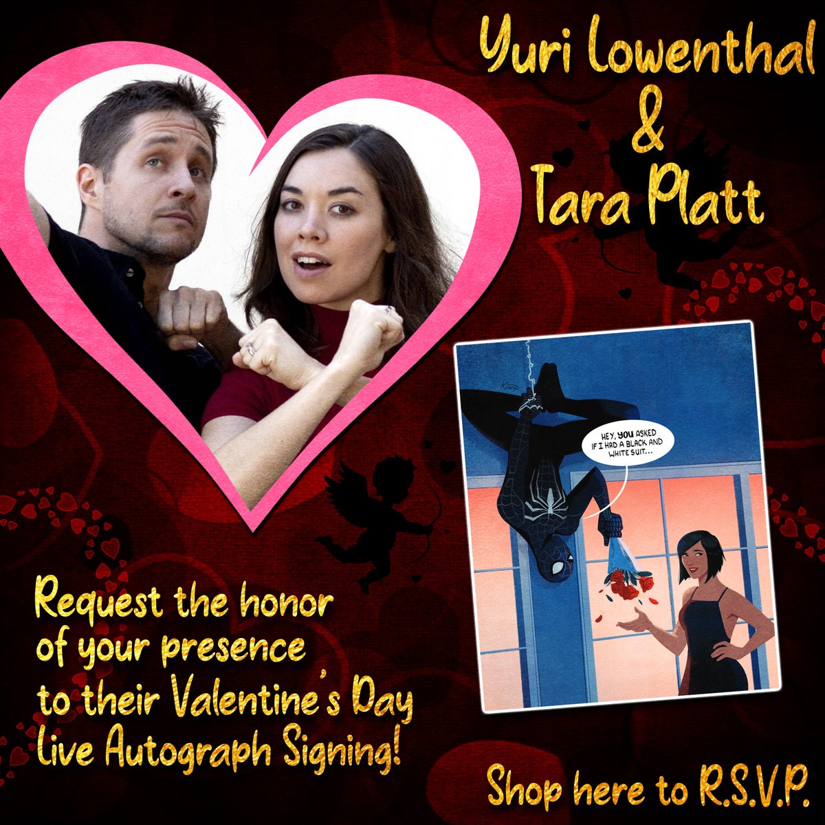 StreamilyLive's tweet photo. TODAY - The fantastic duo @taraplatt and @YuriLowenthal will be doing a very special #ValentinesDay signing!!
https://t.co/VKgprlPw7H
https://t.co/JaN5iR8pPi
#spiderman #yuri #boruto #sasuke #naruto #genshin #ben10 #marth #persona #edelgard #temari #mitsuro #protag https://t.co/7oJjfISM2G