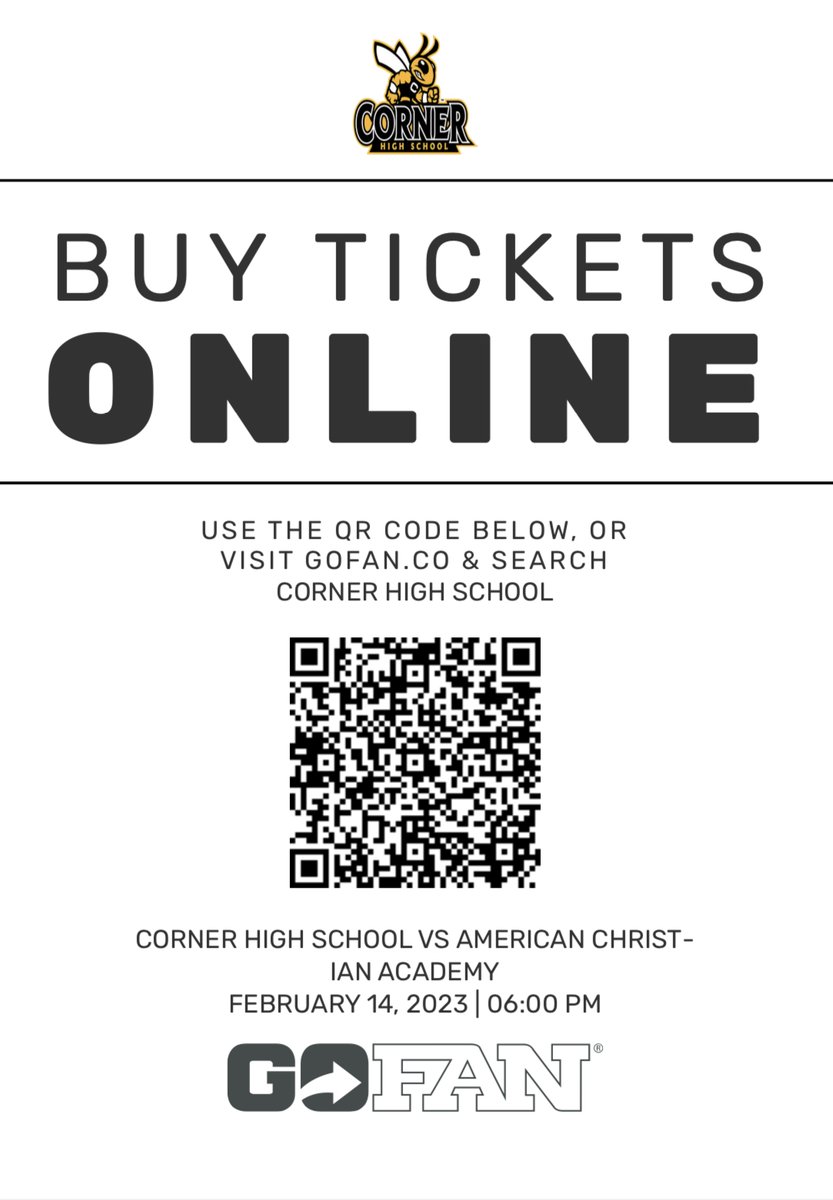 Tonight’s game against ACA is Gofan only. Purchase tickets now!