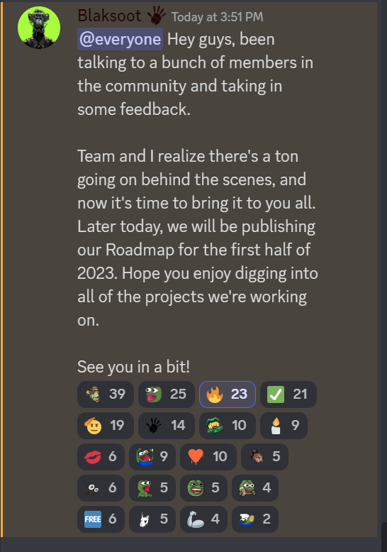 Let's go! Roadmap announcement today <a href="/MutantHounds/">Mutant Hounds</a>