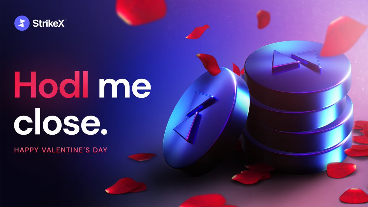 Because who wouldn’t want free crypto for Valentine’s Day…

We're feeling the love today and want to send $100 STRX to one lucky person and their loved one!🥰

1️⃣ Tag your loved one
2️⃣ Tell us why you love STRX
3️⃣ Like, RT &amp; Follow <a href="/TradeStrikeBVI/">StrikeX | Onchain</a>

#HODL #STRX #StrikeX #DeFi