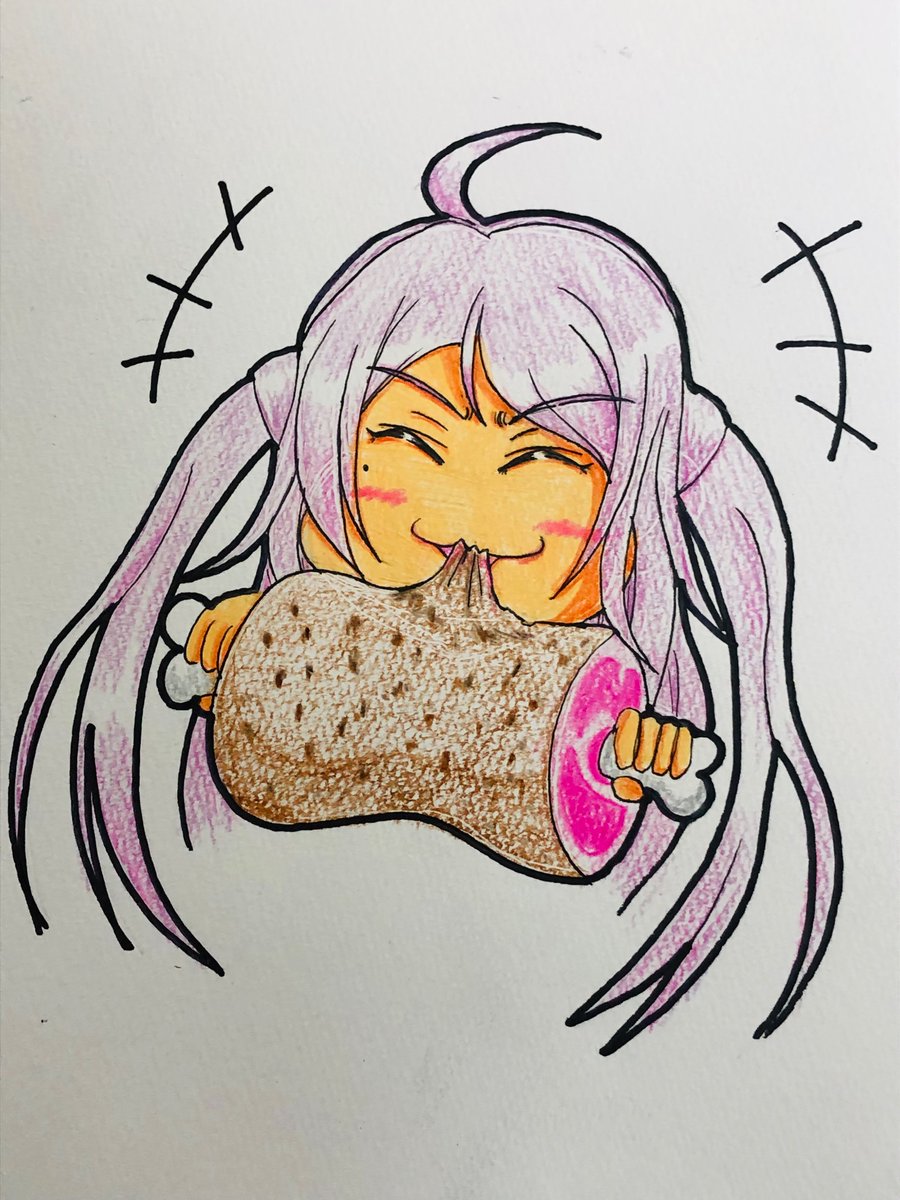 「ランジュちゃん誕生日おめでとう!!過去絵ですがお肉あげるので許してください#鐘嵐」|ほむらのイラスト
