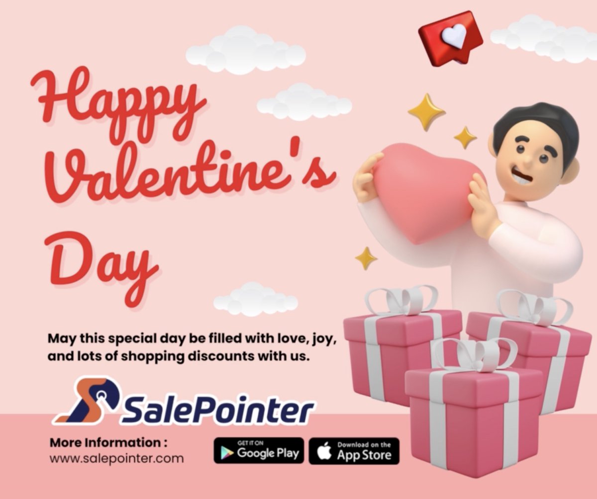 SalePointer's tweet photo. Wishing you a warm and happy #valentine day with your loved ones 💖#toronto #valentine #happy #markham #hug #love #localbusiness #lovelocal #sale #heart #fyp #trending #smallbusiness https://t.co/xrKbgbES2G