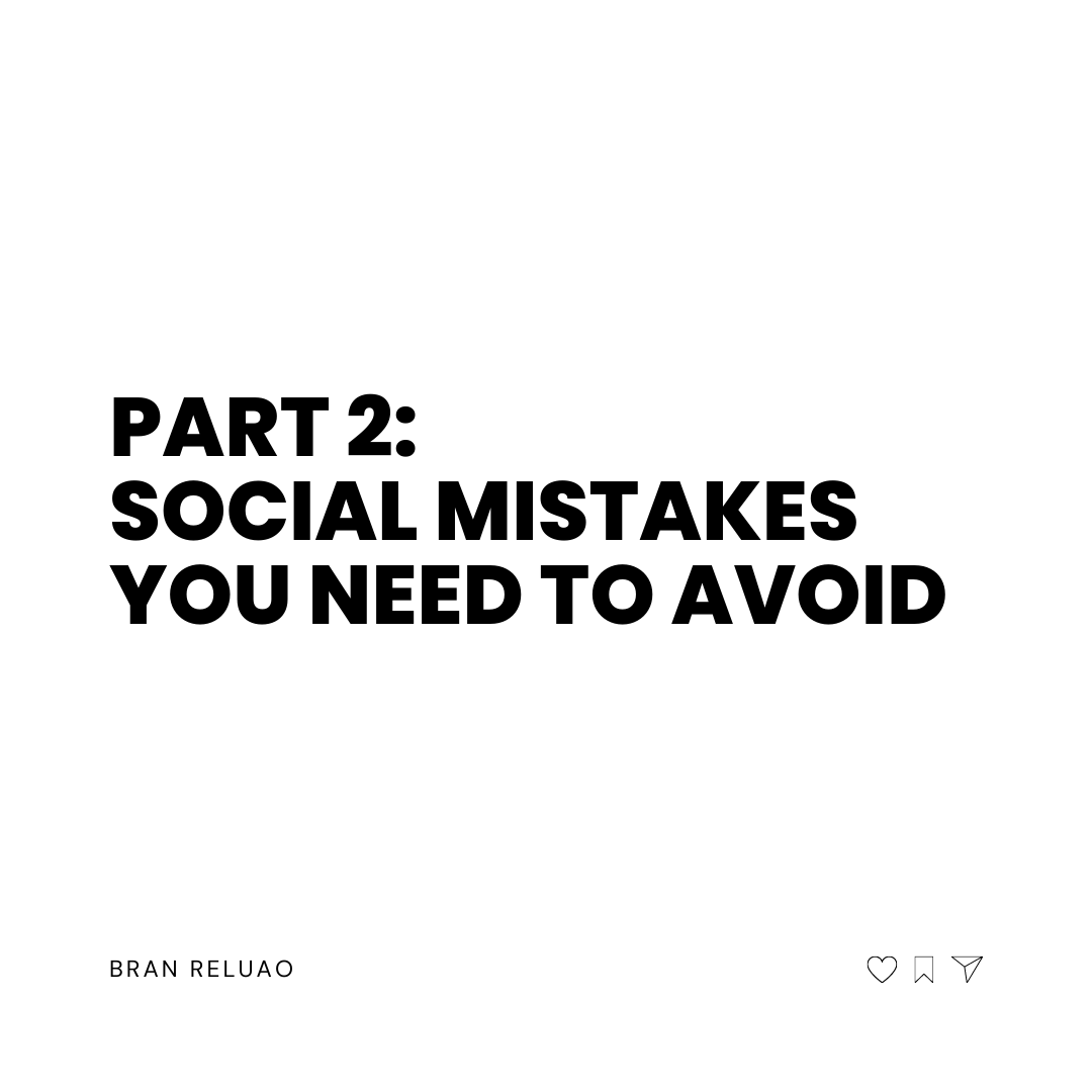 bran_reluao's tweet photo. Here's part 2 of social media mistakes you need to avoid:

❌ Avoiding negative feedback
❌ Being impersonal
❌ Collecting followers for the sake of having followers

Source: https://t.co/GkDMEvkEq4

#BranReluao #AuthorityAsia #DigitalPoliticalStrategist #PoliticalStrategist https://t.co/RbvqAivwfl