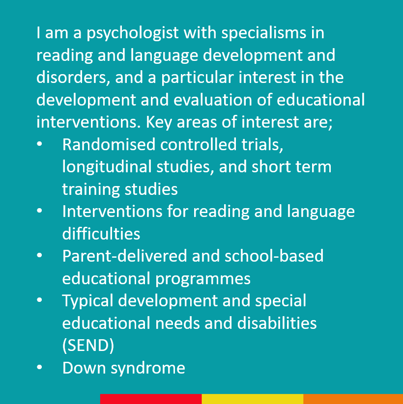 UoM_ChildStudy's tweet photo. Day 4 of our meeting the team week, and we'd like to introduce Lecturer in Psychology and Education, Dr Kelly Burgoyne.
#lecturer #psychology #research #childstudy #childstudycentre #MeetTheTeam @LuCiD_Centre https://t.co/S46Ecfyygj