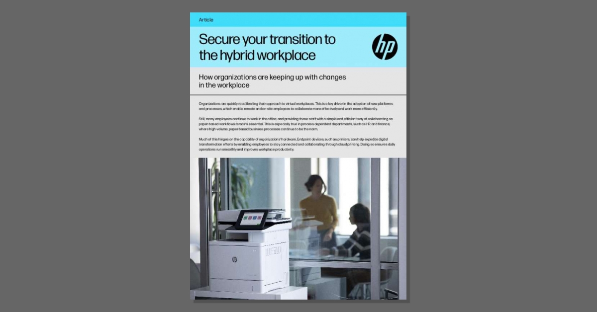 Where do printers fit into your #cybersecuritystrategy? RT to start a conversation. Download this solution brief on our @HP  printer fleet offering that shuts down hackers, heals itself from attacks and adapts to new ones. stuf.in/baseow