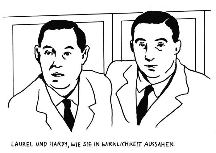 FrankNikol1's tweet photo. Laurel und Hardy, wie sie in Wirklichkeit aussahen.
(Laurel and Hardy as they looked in reality.)
.
.
.
#drawing #contemporaryart #contemporarydrawing #franknikol #kunst #art #nikol #penandink #comic #singlepanelcomic #cartoon #laurelandhardy https://t.co/8u2cTLGE8Z
