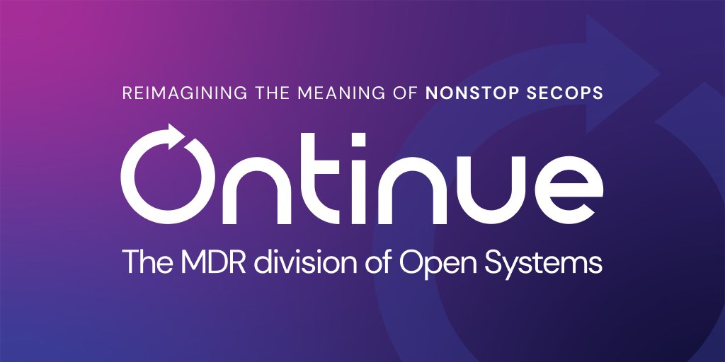 RealOpenSystems's tweet photo. To truly deliver Nonstop SecOps, today’s modern #MXDR services must make security teams faster, more proactive and more efficient. Today, we’re redefining the #MDR market with Ontinue, the MDR division of Open Systems. Read more: https://t.co/YsJObdFxpX #NonstopSecOps #Rebrand https://t.co/qVRF4eP9yI