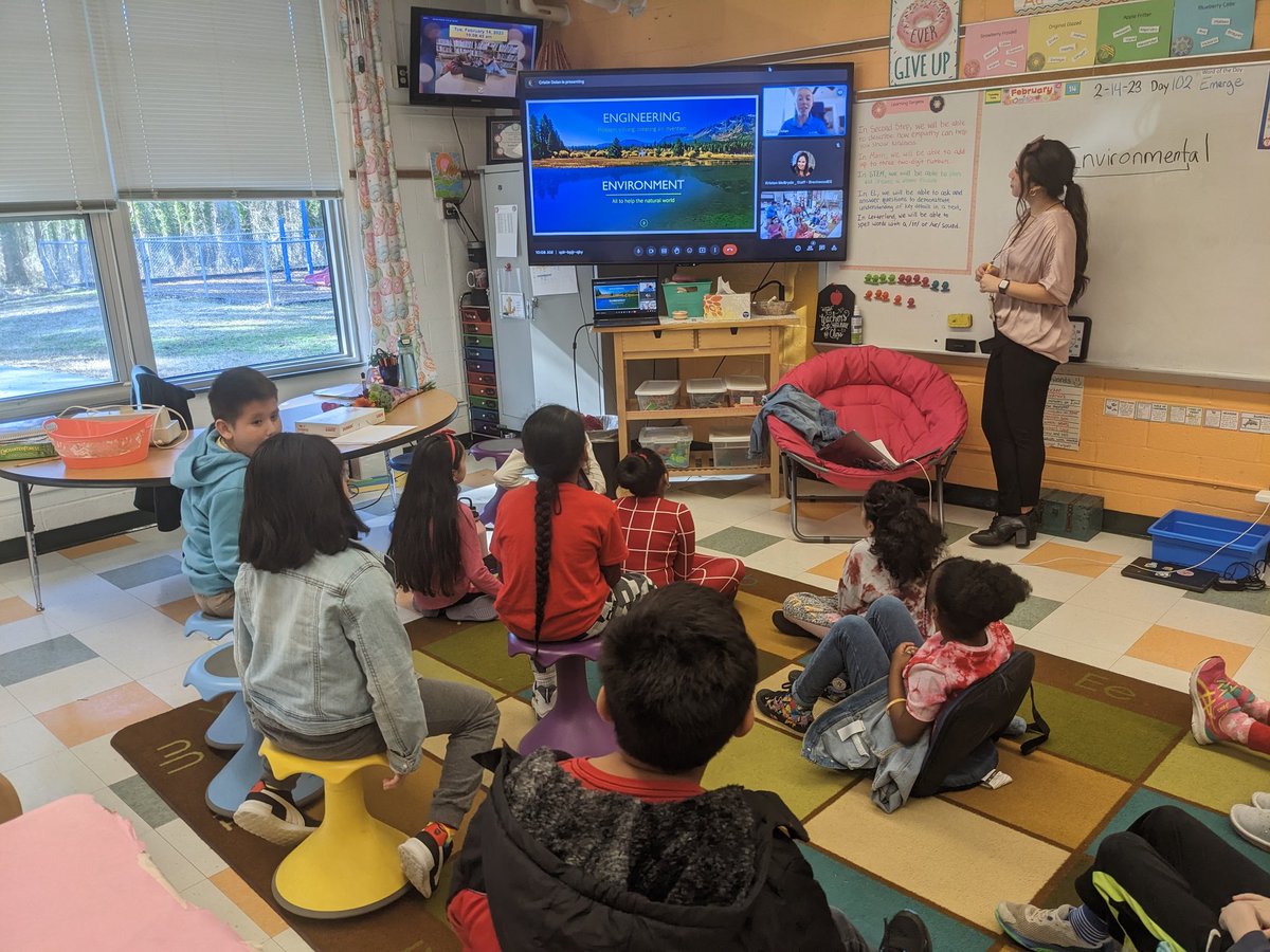 Mrs_KWomack's tweet image. Thank you Cristin from @AECOM for &quot;visiting&quot; our classroom this morning. We loved learning about #environmentalengineering