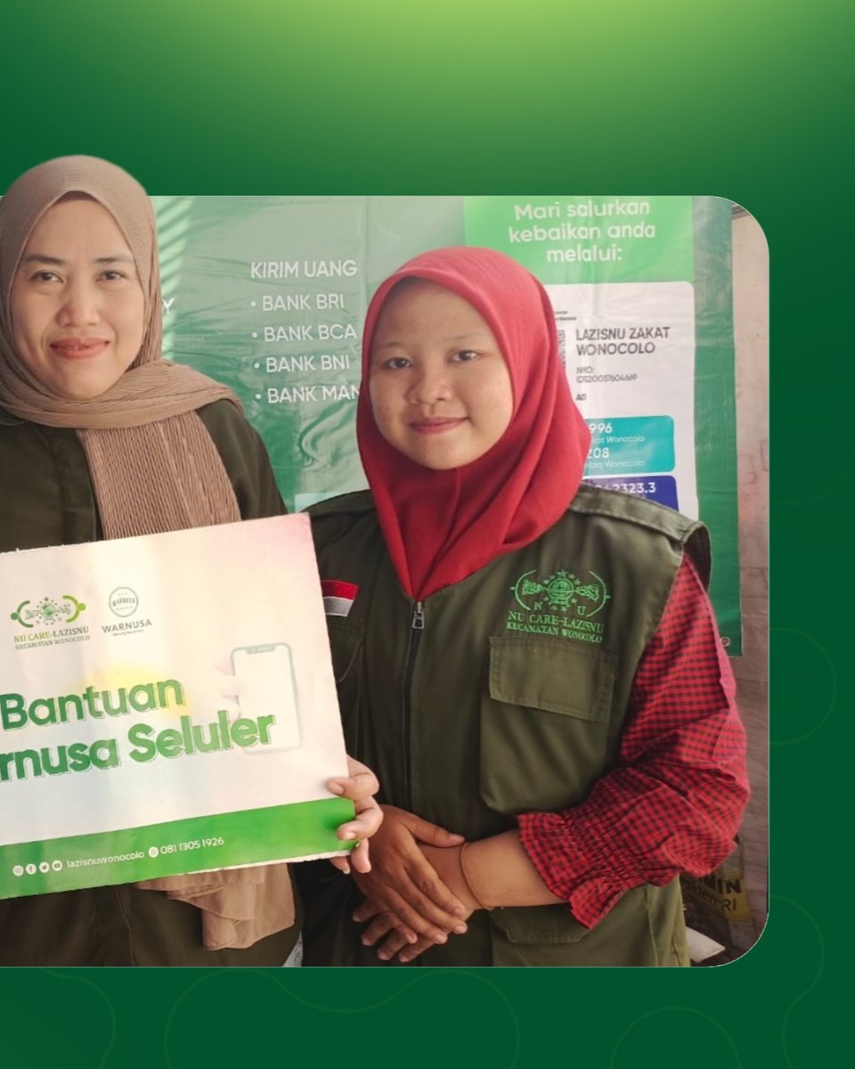 lazisnuwonocolo's tweet photo. Bantuan Stimulan 
Perlengkapan dan Modal Usaha Warnusa Seluler https://t.co/tARPhRwIPV