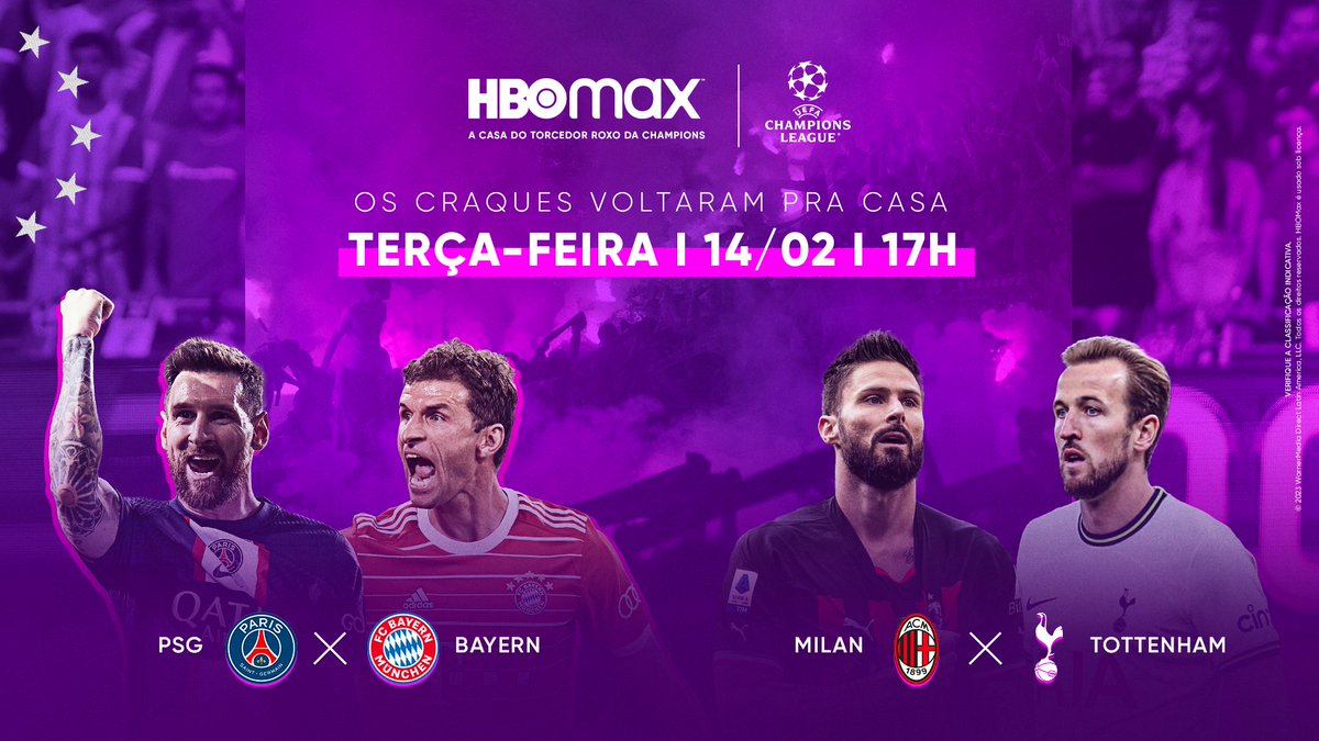 HBO Max Brasil on X: É DIA DE CHAMPIONS, TORCEDOR ROXO! 🔥🏆 Daqui a  pouquinho a bola vai rolar na Alemanha e também na Itália. Será que os  mandantes vão conseguir levar