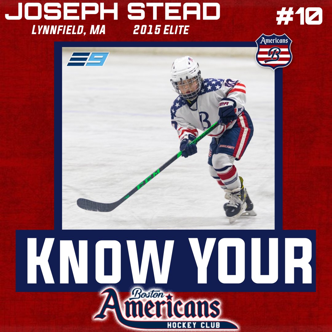 theamericanshc's tweet photo. Joe is in his first season as an American and his 15 Elite team is on a 5 game winning streak! They have put together an impressive 20-4-1 record as they head closer to E9 Finals Weekend!🇺🇸
#Bostonamericans #elite9hockey https://t.co/FX6FaY5cZr