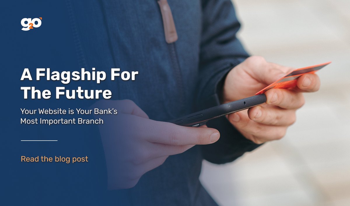 team_G2O's tweet photo. 3/5 customers say they only visit a bank branch when absolutely needed &amp; 65% choose mobile. Take just 5 minutes to explore the key considerations when thinking about your bank’s website experience. 

#customerexperience #customerrelations #bankingsector #bankingtech https://t.co/ipMSHSm2fQ