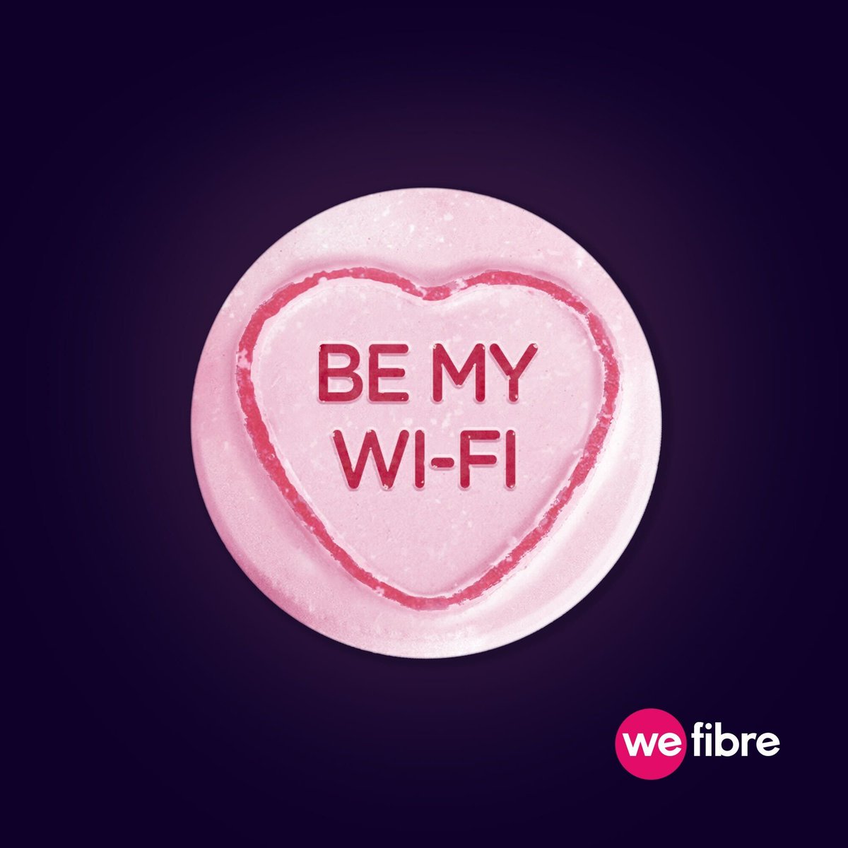 Will you be my Wi-Fi because I'm feeling a connection 😜 Happy Valentine's Day from the WeFibre Team 🥰💜#wefibre #valentines #fullfibre #gigabit