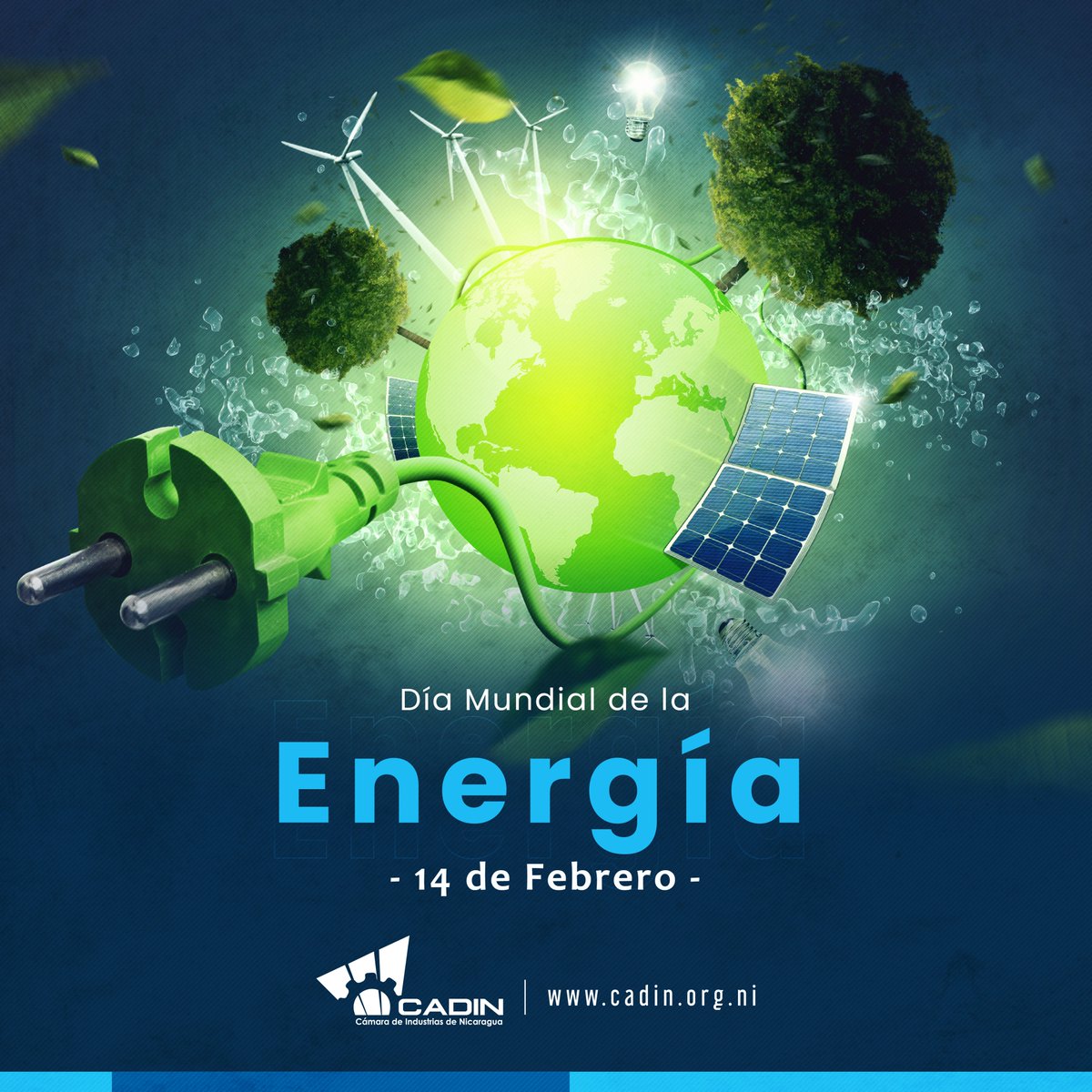 💡#14deFebrero II 𝘿í𝙖 𝙈𝙪𝙣𝙙𝙞𝙖𝙡 𝙙𝙚 𝙡𝙖 𝙀𝙣𝙚𝙧𝙜í𝙖
Organización de las Naciones Unidas estableció que cada 14 de febrero sería la fecha para reflexionar sobre la importancia que tiene la Energía en nuestra vida diaria y para incentivar el uso de fuentes renovables.