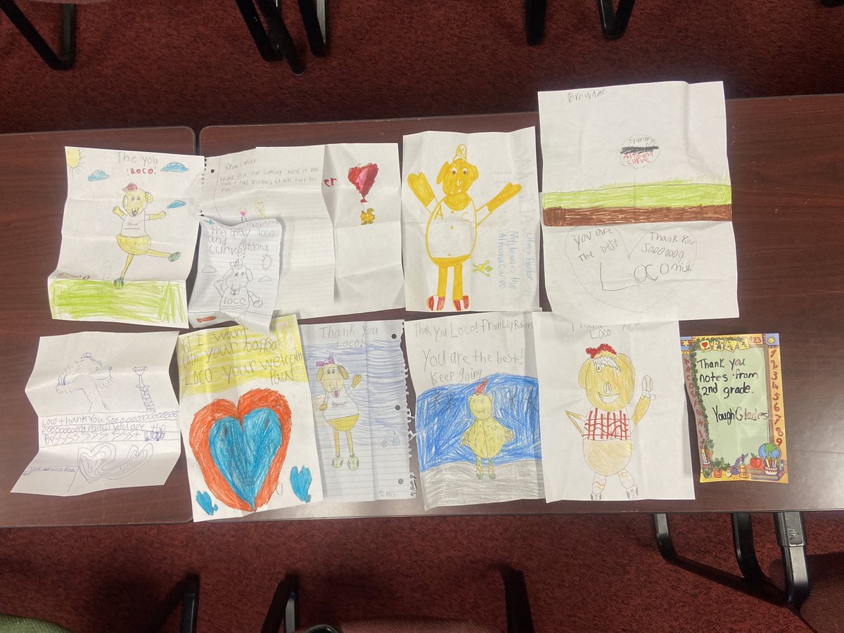 party_with_loco's tweet photo. First of all Happy Valentines Day everyone. I walked in this morning and had all of these thank you letters from my friends at Yough Glades Elementary 2nd Graders. Thank you all so much! It made my day!
#AlwaysBeLoco https://t.co/5LfV9g3c7y