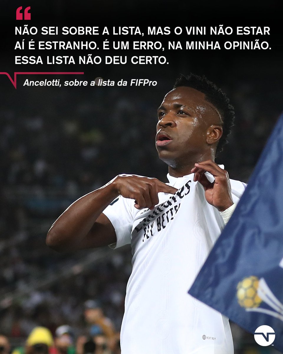 EITA! 👀 O técnico do Real Madrid falou isso aí sobre a lista divulgada ontem pela FIFA. Concorda? #CasaDaChampions