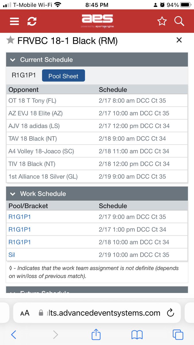Maddie07842256's tweet photo. Tough lineup in Dallas this weekend. Let’s get to work. #AVCNQ #OpenDiv #FRVBC https://t.co/C1hY7qVYrO