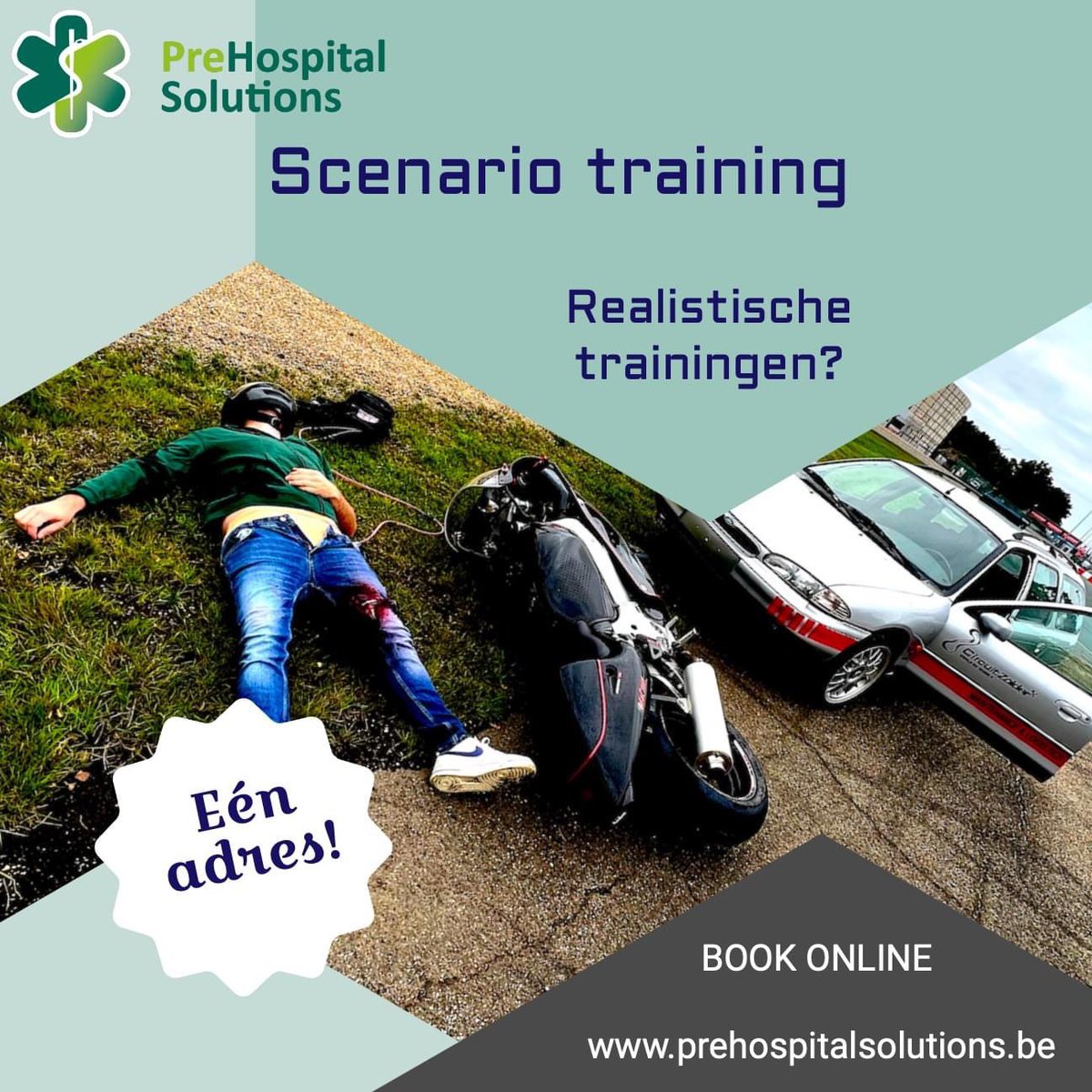 Als #hulpverlener op zoek naar echt realistische trainingen? 

Eén adres! Prehospital Solutions

Contacteer ons.

#blijvenleren #bijscholing #traınasyoufıght #ambulance #prehospitaal