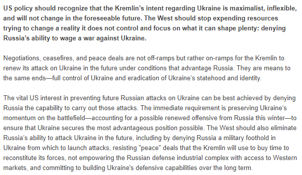 Institute for the Study of War (@thestudyofwar) on Twitter photo 2/ Read <a href="/nataliabugayova/">Nataliya Bugayova</a>'s December piece for <a href="/TheStudyofWar/">Institute for the Study of War</a> on why the West should focus its efforts on denying #Russia's capability rather than its intent to wage war on #Ukraine, the latter of which is unlikely to change.
understandingwar.org/backgrounder/t… 2/ Read <a href="/nataliabugayova/">Nataliya Bugayova</a>'s December piece for <a href="/TheStudyofWar/">Institute for the Study of War</a> on why the West should focus its efforts on denying #Russia's capability rather than its intent to wage war on #Ukraine, the latter of which is unlikely to change.
understandingwar.org/backgrounder/t…