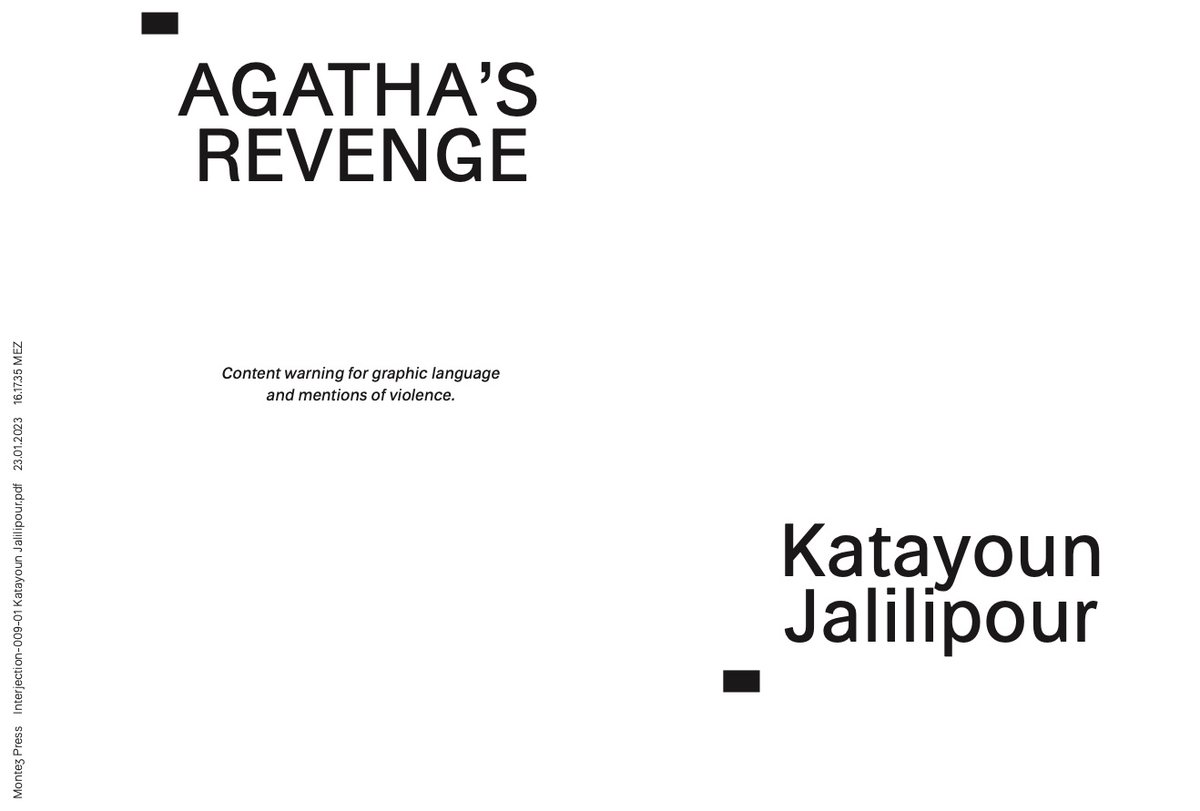 Just realised I never shared my newest piece of writing on here! It's called Agatha's Revenge for #MontezPress 's Interjection Calendar and my second creative writing piece to be published. I'm really proud of it, It will be available in print too! Read: montezpress.com/static/media/i…