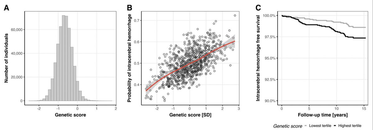 MariosGeorgakis's tweet photo. Can polygenic scores be used in clinically relevant scenarios? Have a look at our @StrokeAHA_ASA paper by @emayerho @CDAndersonMD, where we show that adding a PRS for ICH to HAS-BLED in patients under anticoagulation improves risk stratification for ICH  https://t.co/D9ZbT8KI8G https://t.co/ruheJM7Ox3