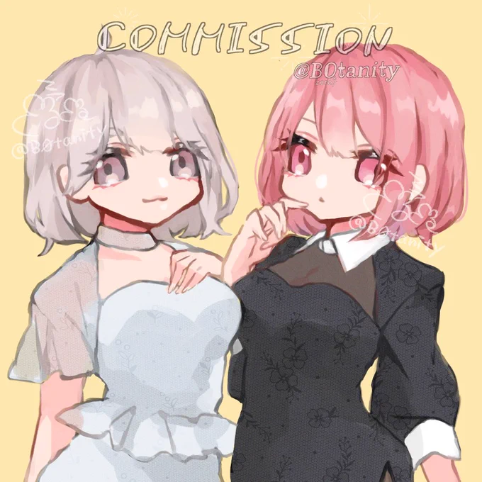 #有償アイコン #ペア画 納品完了です#有償依頼受付中  、ご依頼はお気軽にDMまで!過去絵 #もずめ納品実績#イラストオーダー #有償依頼 #アイコン依頼 #イラスト依頼 #アイコン作成 