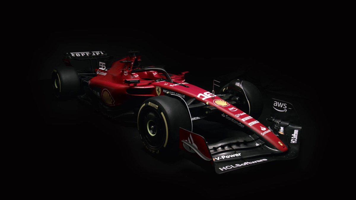 SergioCV_f1's tweet photo. Ya está el Ferrari. La escudería italiana presenta su nuevo monoplaza para esta temporada. @Carlossainz55 y @Charles_Leclerc buscarán dar guerra por el título. #F1 #Ferrari https://t.co/VGGGU3R3lw