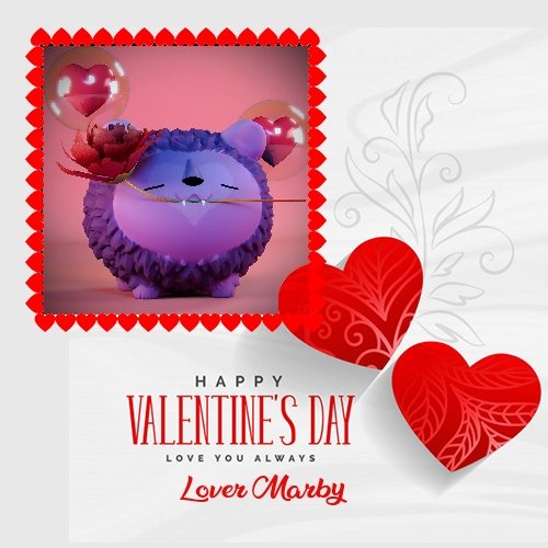 LastElf4's tweet photo. Let's celebrate the Valentine's day with the Mint of a Lover Marby @marbleverse_io. The mint will cost 3300 cRLM and starts in 8 hours ♥️ #crofam https://t.co/tYwpdwHVHj