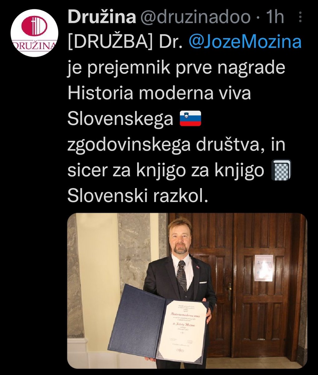 MarryOctopus's tweet photo. Čestitkam se verjetno pridružujejo Društvo novinarjev in publicistov, Združenje za vrednote Slovenske osamosvojitve VSO, Odbor 2014, bodoči Inštitut 1. april, stric Jožef iz Slov. Bistrice in Grunf iz Alan Forda. 💪 https://t.co/dI6baihCVr